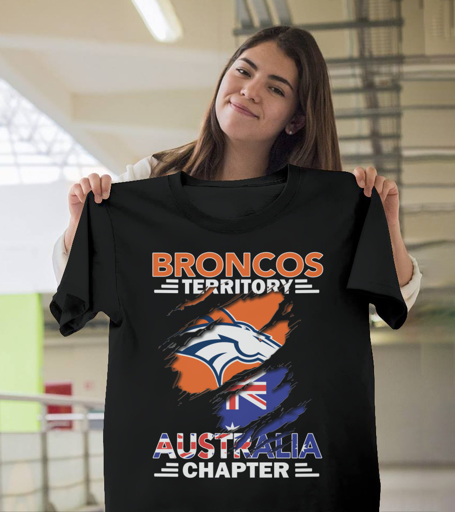 Broncos Territory Australia Chapter Flag T-Shirt