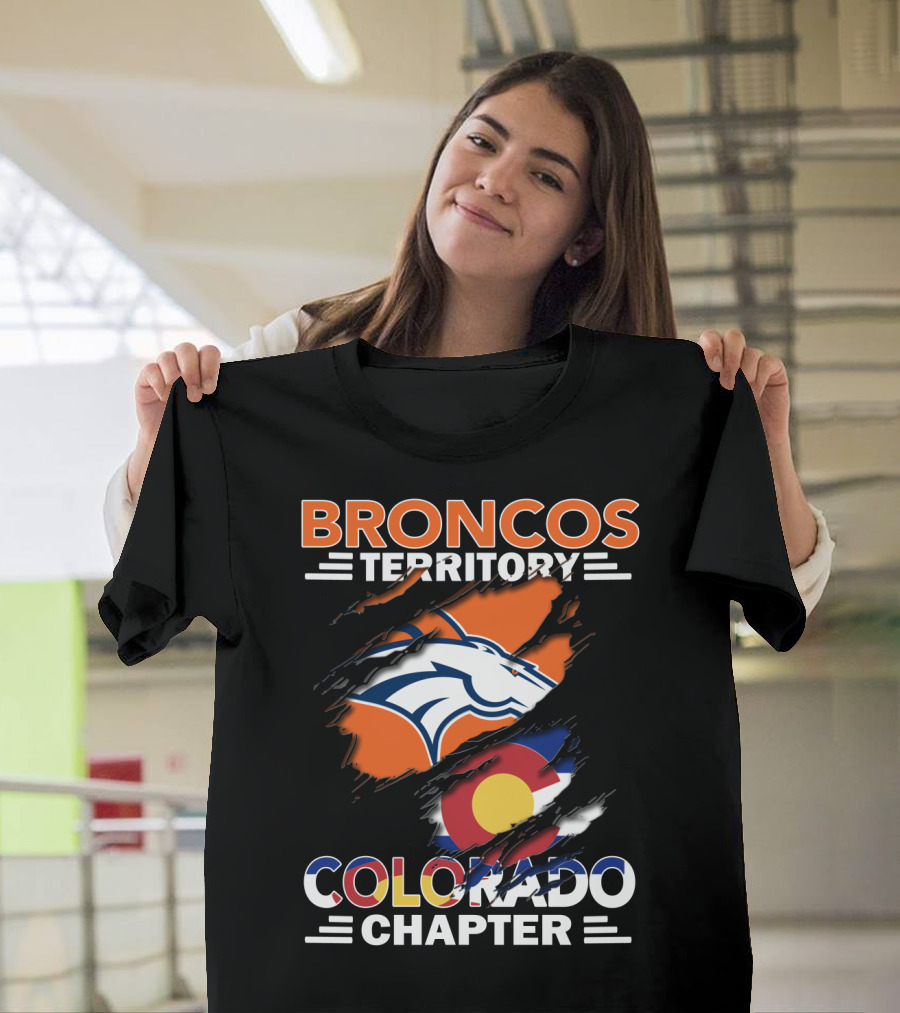Broncos Territory Colorado Chapter Denver Football Pride T-Shirt