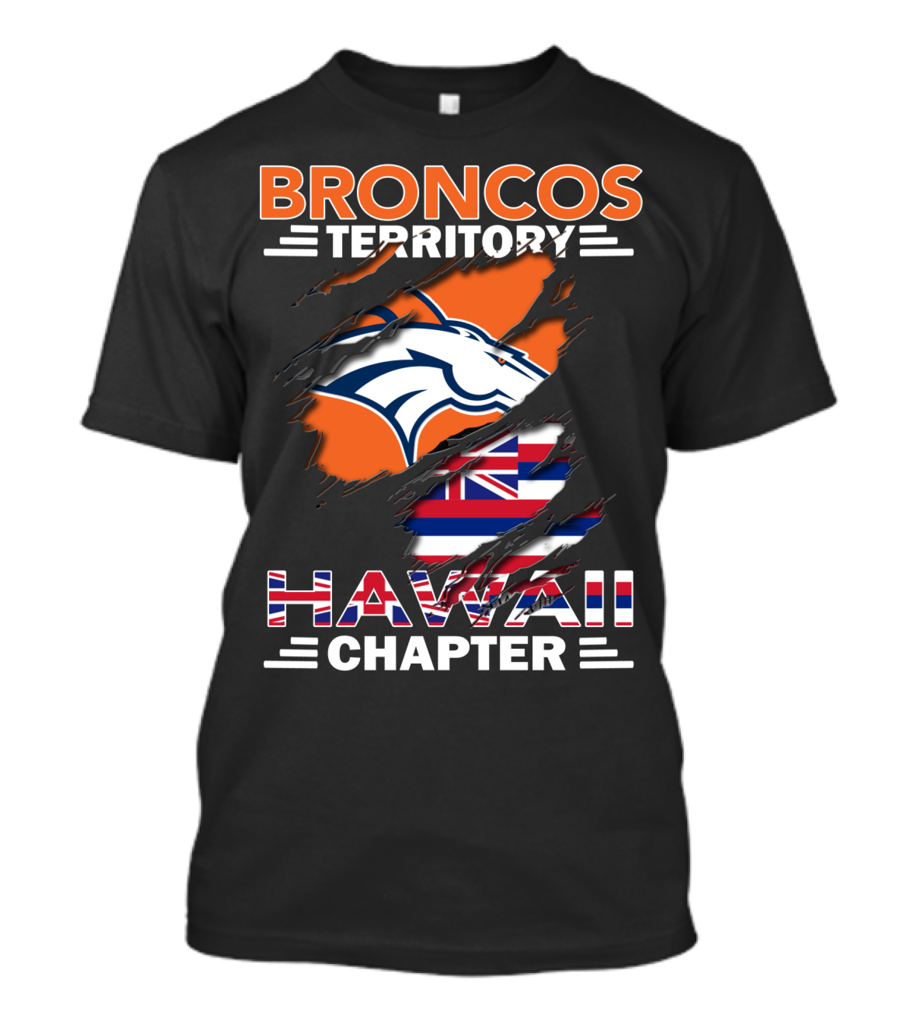 Broncos Territory Hawaii Chapter American Football Fan Club Enthusiasts T-Shirt