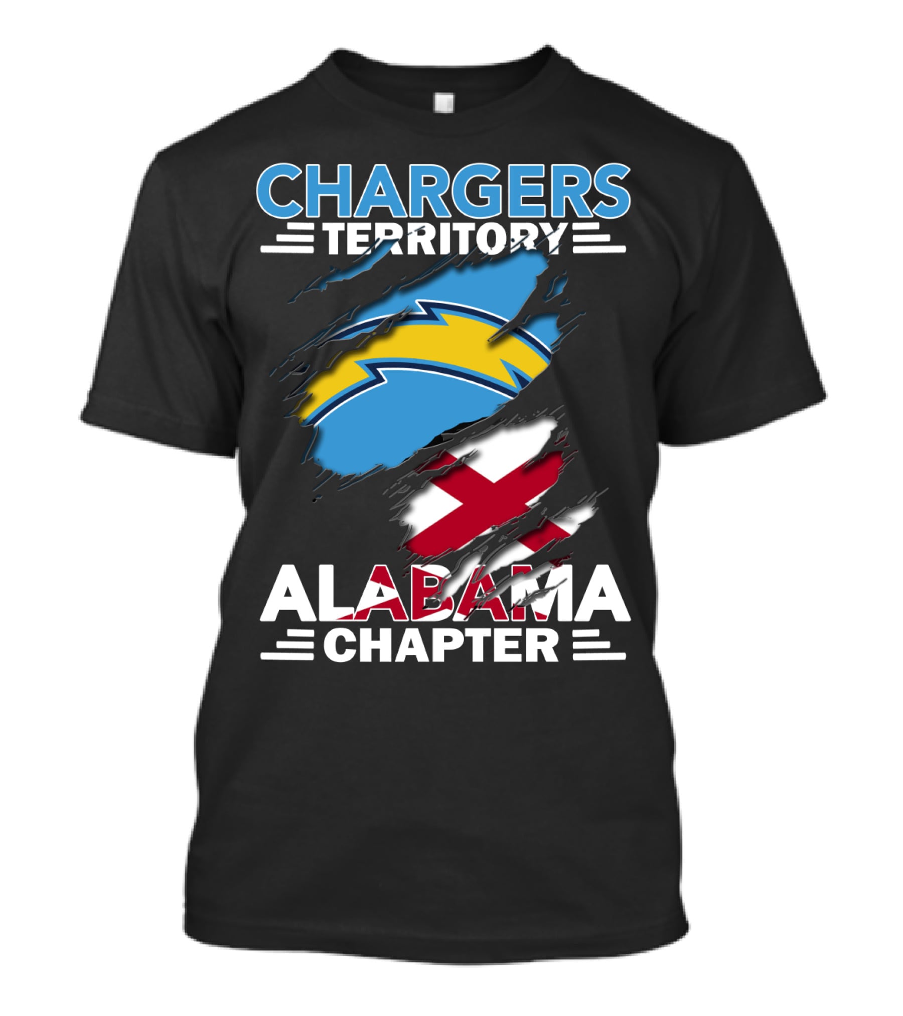 Chargers Territory Alabama Chapter NFL Fans Unite T-Shirt