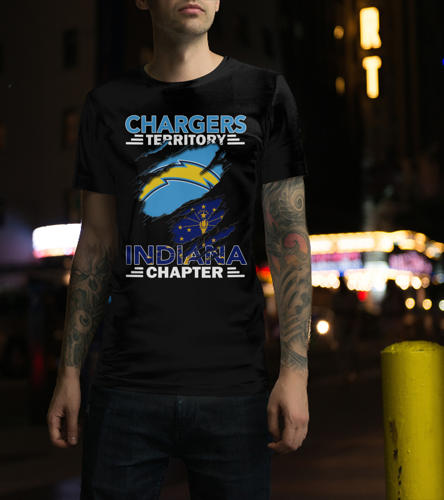 Chargers Territory Indiana Chapter NFL Sports Fans Enthusiasts Colts Crossover T-Shirt