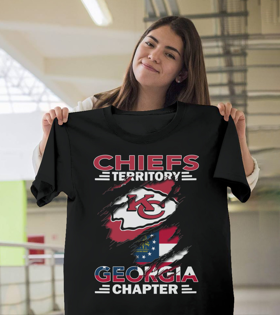 Chiefs Territory Georgia Chapter Kansas City Football Fan Club T-Shirt
