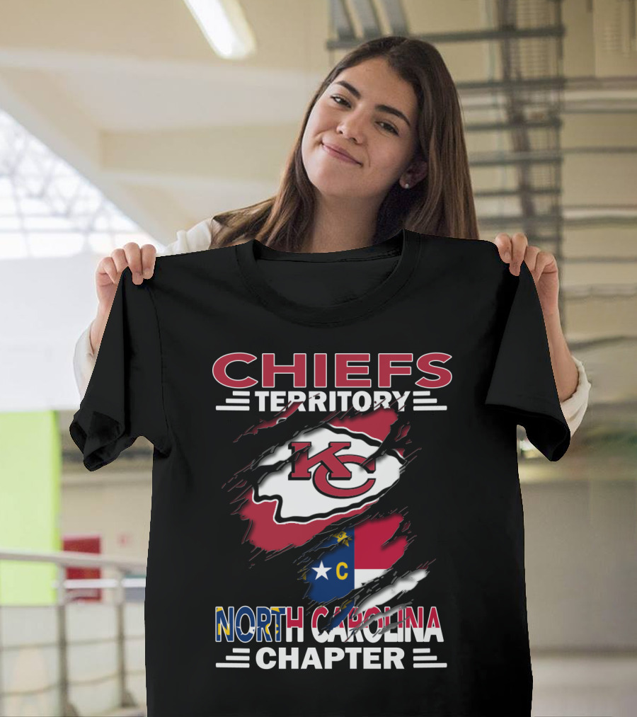 Chiefs Territory KC Logo North Carolina Chapter T-Shirt
