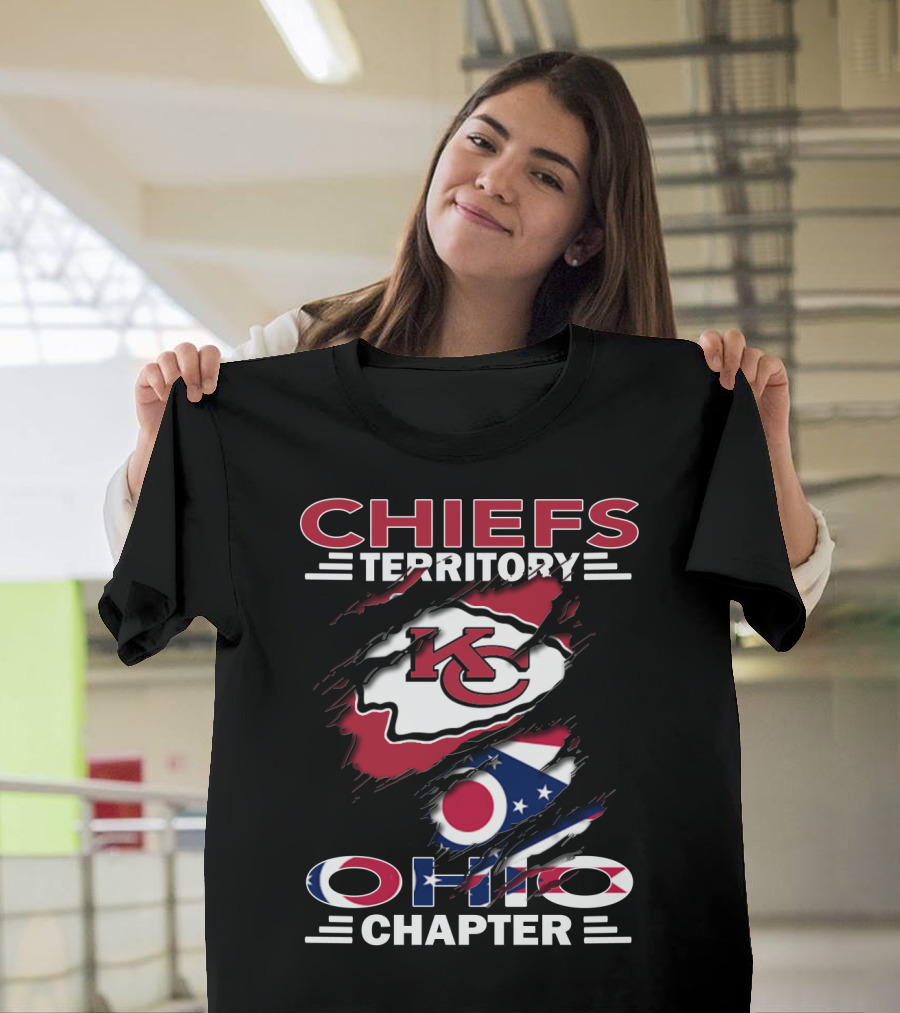 Chiefs Territory KC Logo Ohio Chapter Flag Elements T-Shirt