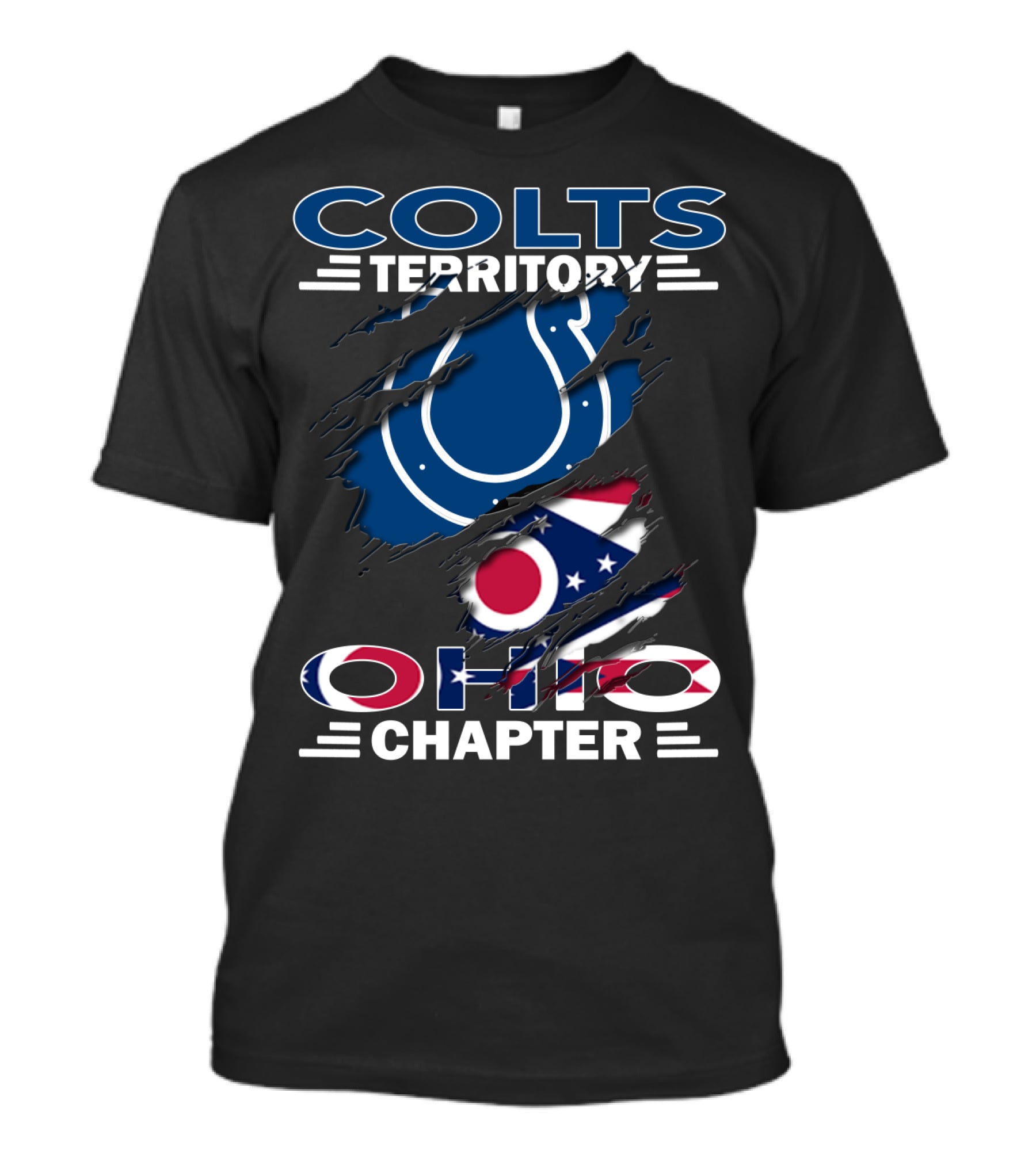 Colts Territory Ohio Chapter Flag And Symbol Integration T-Shirt