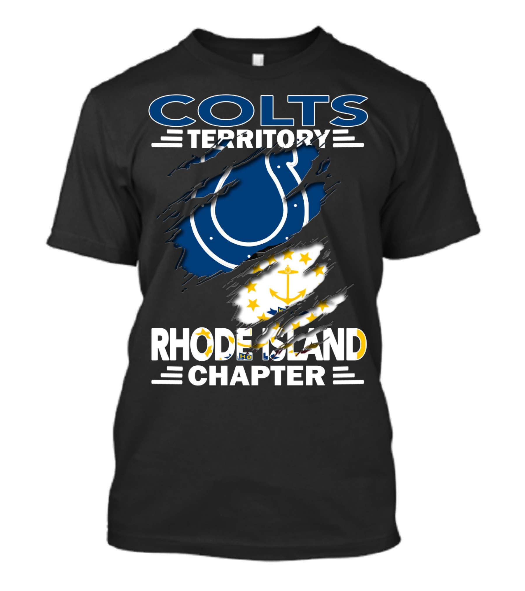 Colts Territory Rhode Island Chapter Flag Iconic T-Shirt