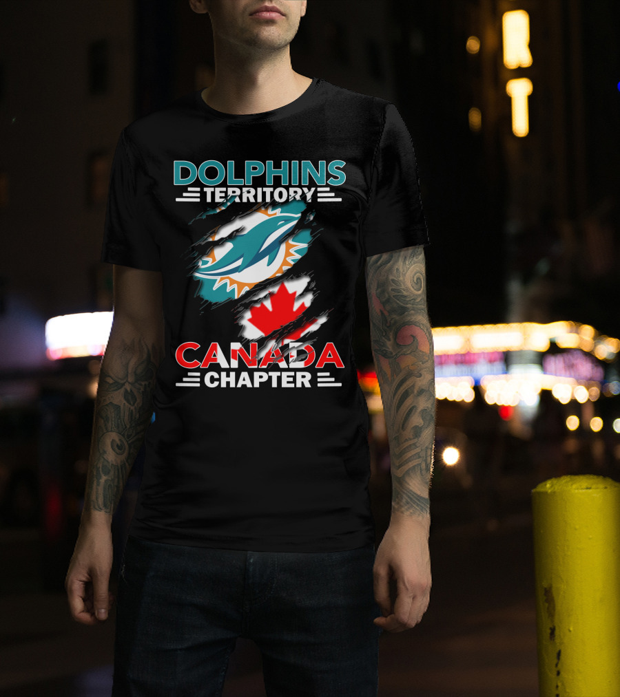 Dolphins Territory Canada Chapter Miami Dolphins Fan Club T-Shirt