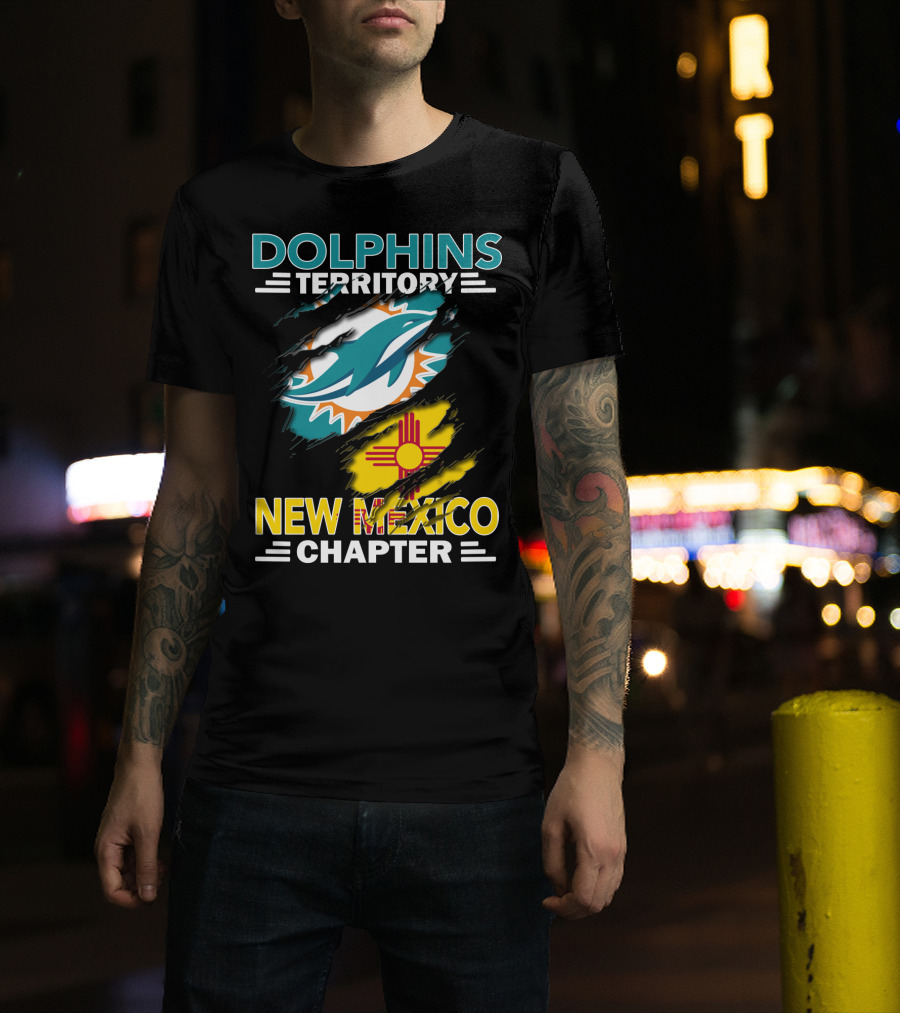 Dolphins Territory New Mexico Chapter Miami Dolphins Zia T-Shirt