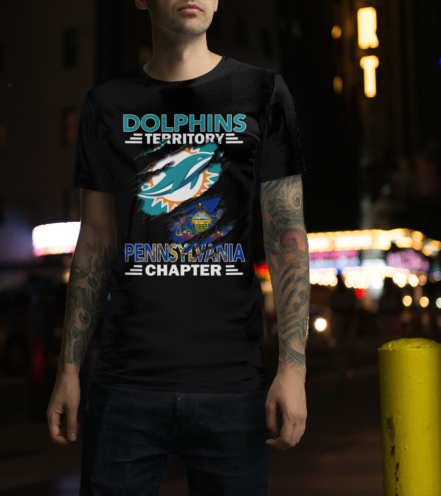 Dolphins Territory Pennsylvania Chapter Miami Dolphins Fan Club T-Shirt