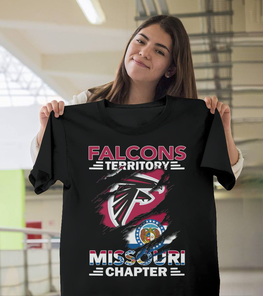 Falcons Territory Missouri Chapter Logo With State T-Shirt