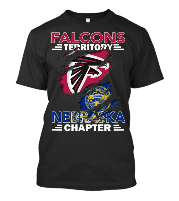 Falcons Territory Nebraska Chapter State Flag T-Shirt