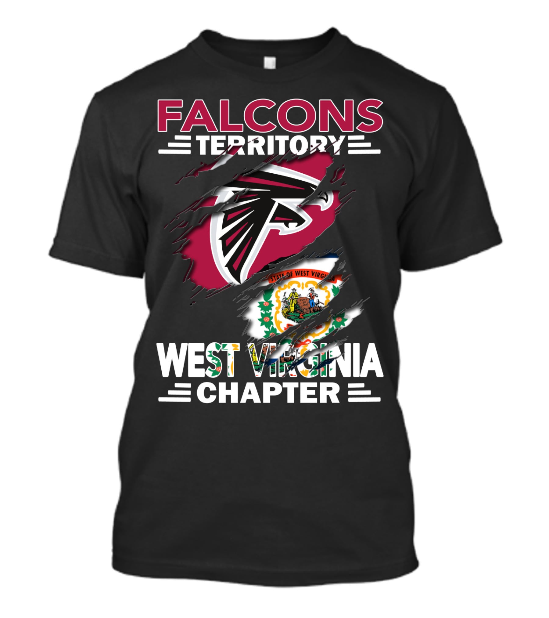 Falcons Territory West Virginia Chapter State Pride T-Shirt
