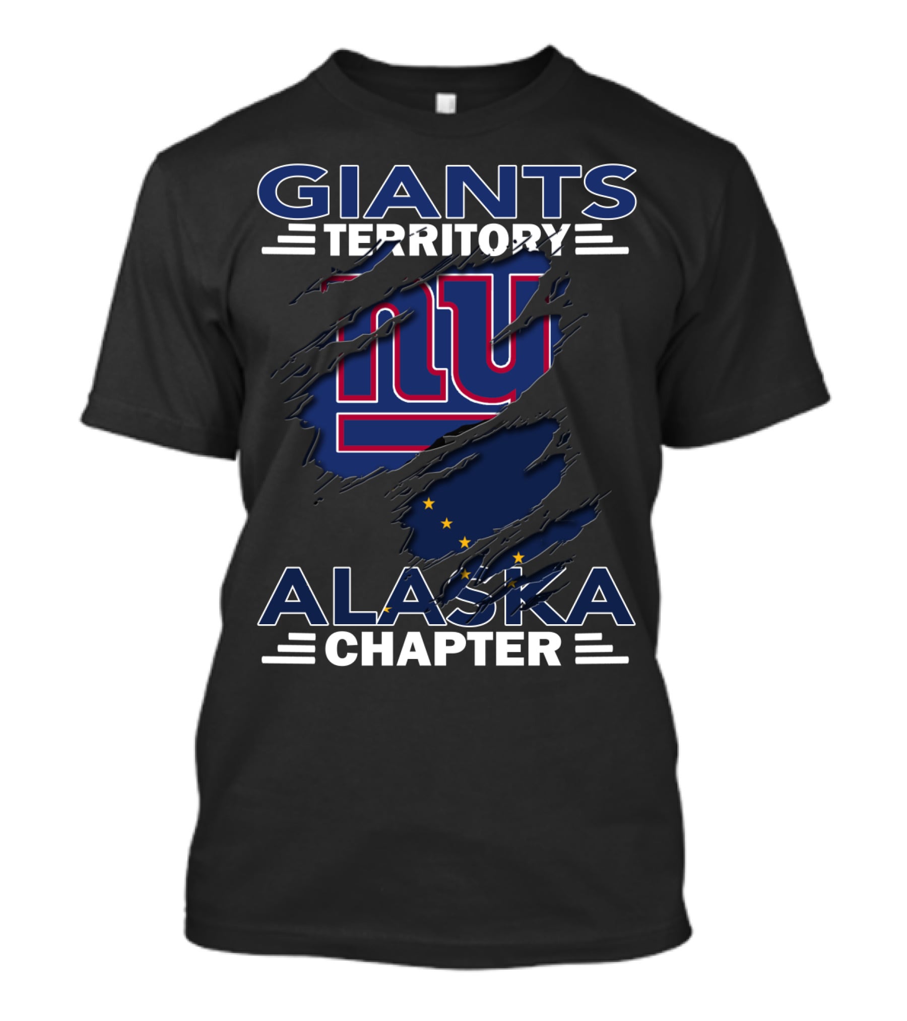 Giants Territory Alaska Chapter New York Football Fan Club T-Shirt