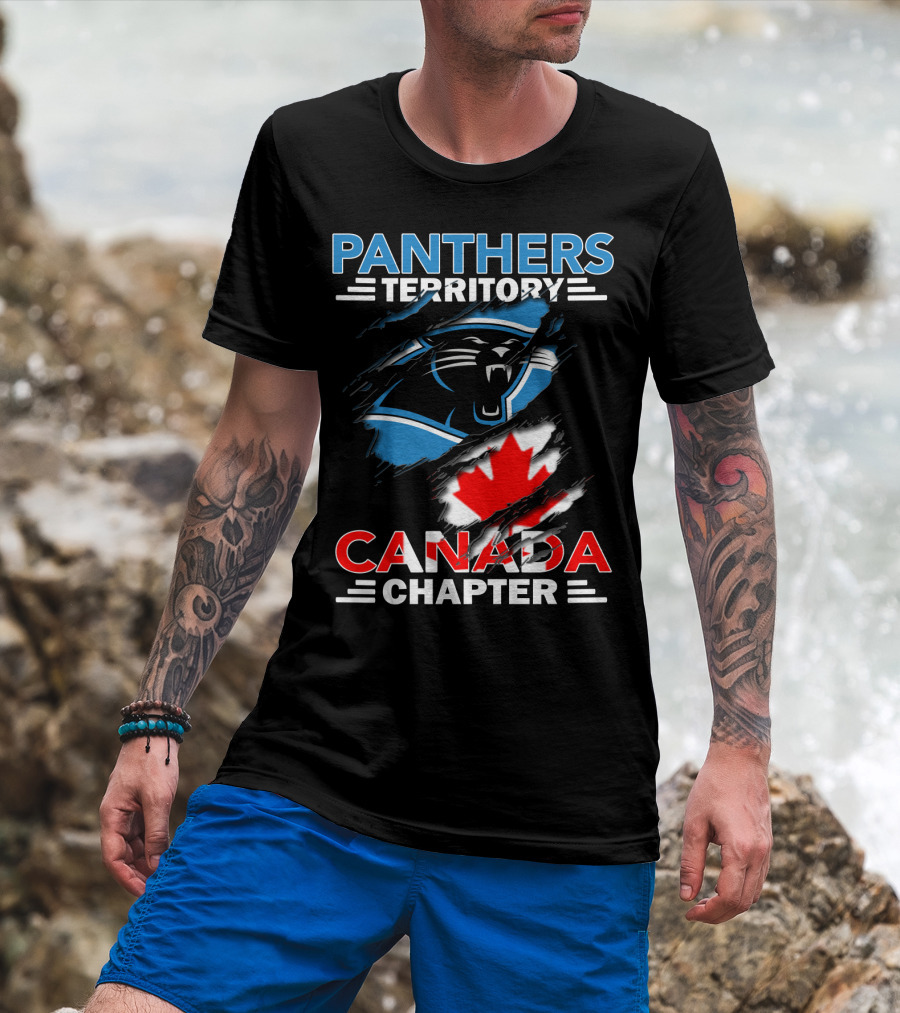 Panthers Territory Canada Chapter Canadian Flag Logo Integration T-Shirt