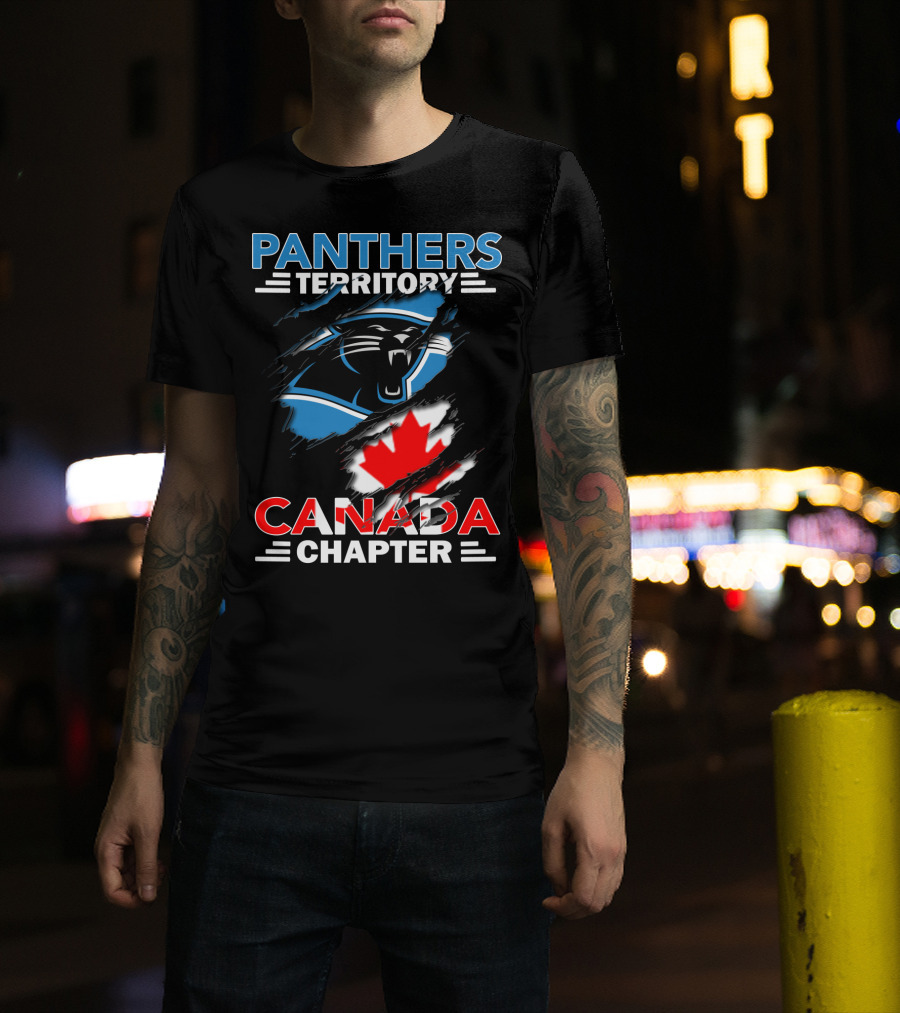 Panthers Territory Canada Chapter Canadian Flag Logo Integration T-Shirt