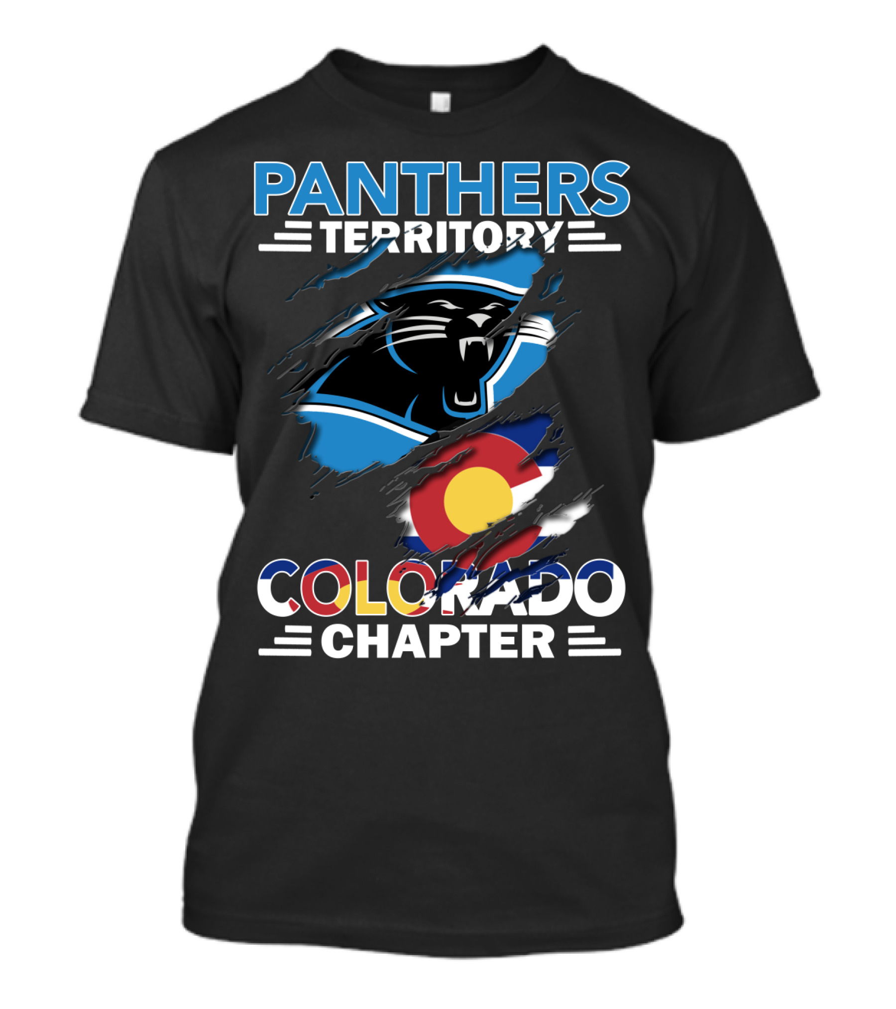 Panthers Territory Colorado Chapter NFL Fan Club T-Shirt