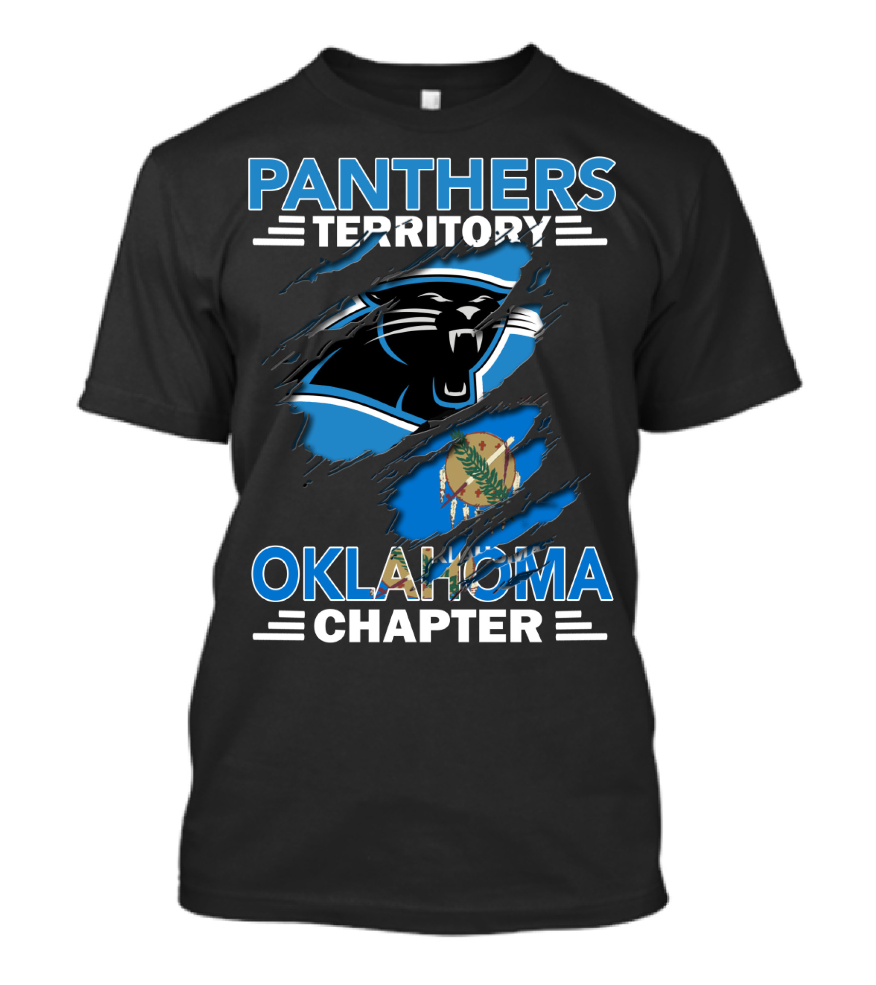 Panthers Territory Oklahoma Chapter Flag And Panther T-Shirt