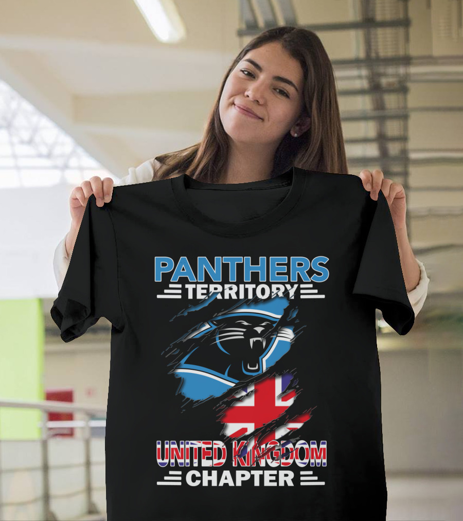 Panthers Territory United Kingdom Chapter British Flag and Panther T-Shirt