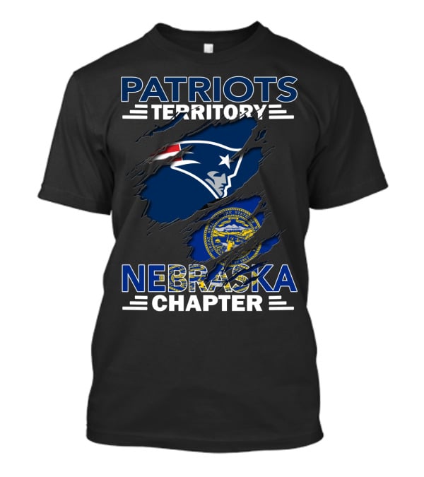 Patriots Territory Nebraska Chapter Logo With State Seal And Iconic Emblem T-Shirt