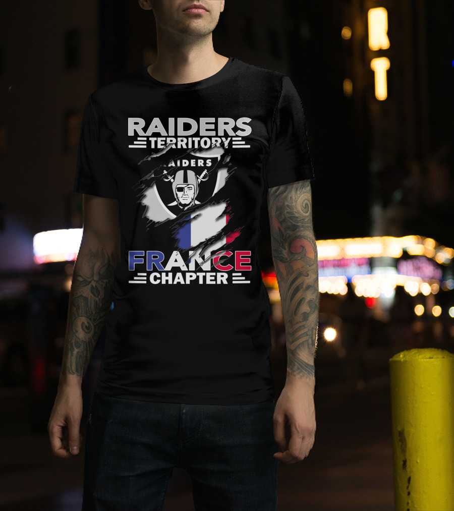 Raiders Territory France Chapter Flag T-Shirt