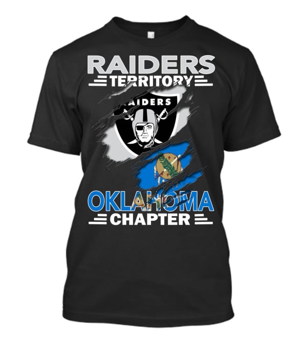 Raiders Territory Oklahoma Chapter Raiders Logo Oklahoma Flag T-Shirt