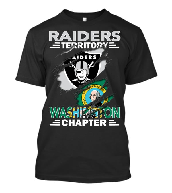 Raiders Territory Washington Chapter Raiders Seal Of The State Of Washington T-Shirt