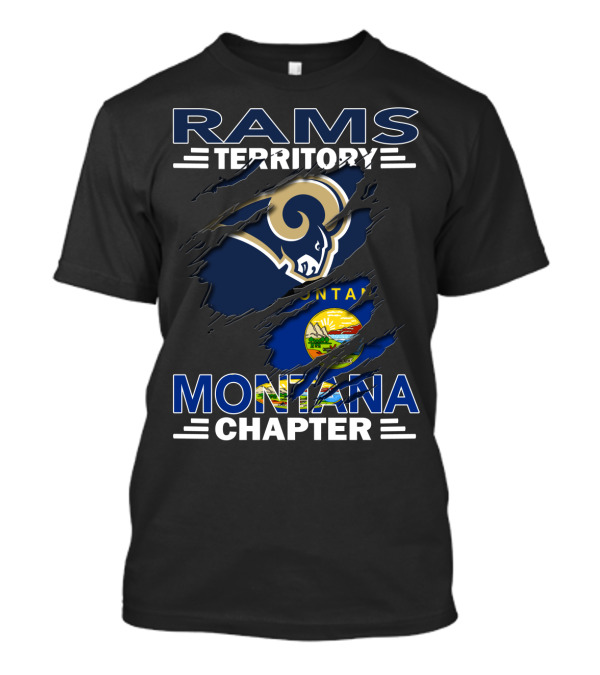 Rams Territory Montana Chapter NFL Team Fans T-Shirt