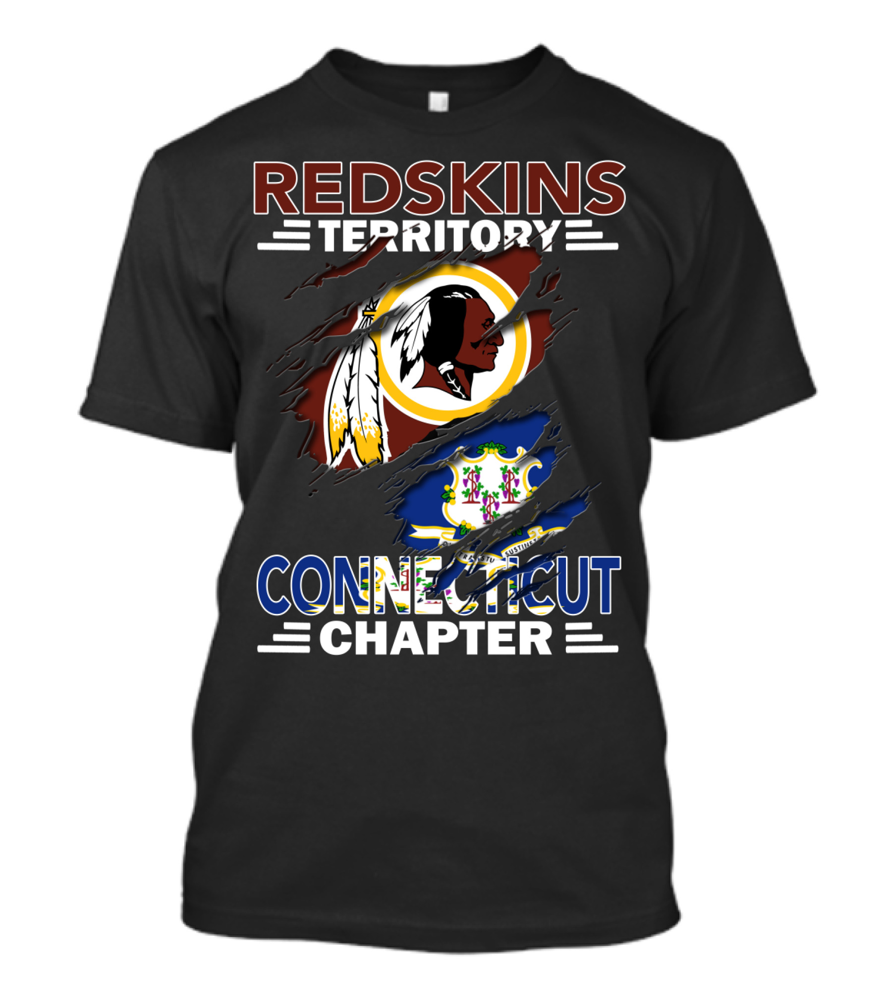 Redskins Territory Connecticut Chapter Nfl Inspired T-Shirt
