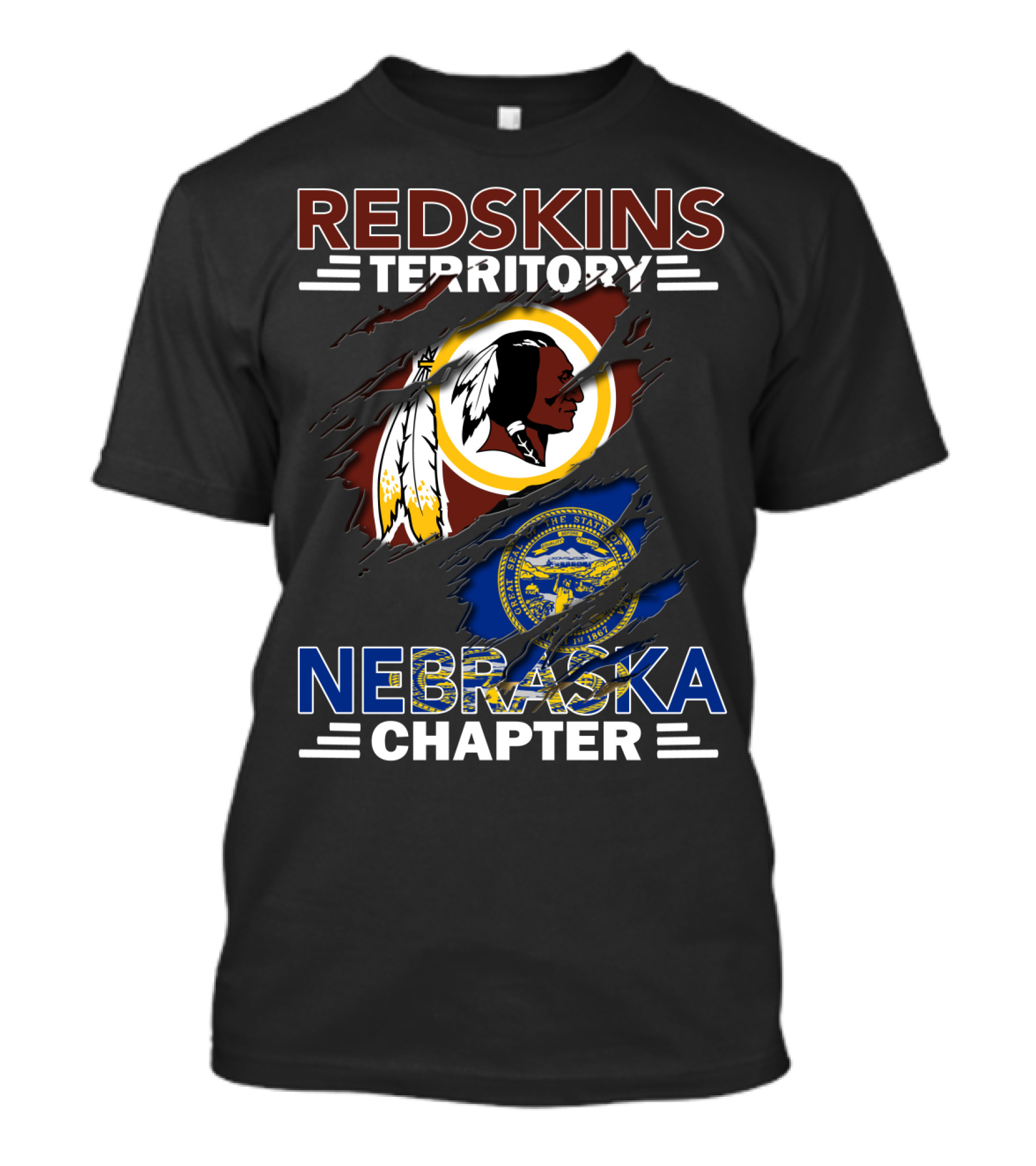 Redskins Territory Nebraska Chapter Official State Pride T-Shirt
