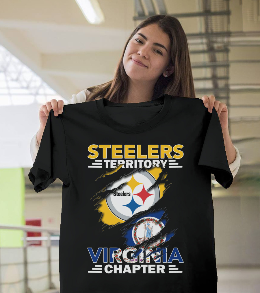 Steelers Territory Virginia Chapter Flag T-Shirt