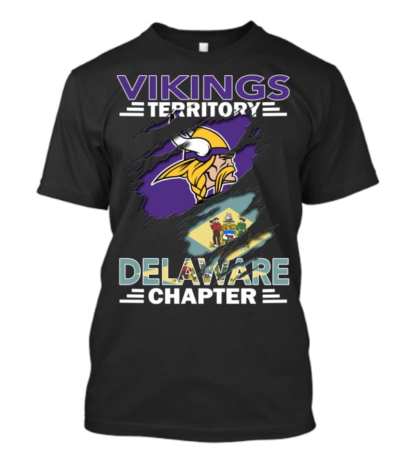 Vikings Territory Delaware Chapter NFL Fan Club Representation T-Shirt