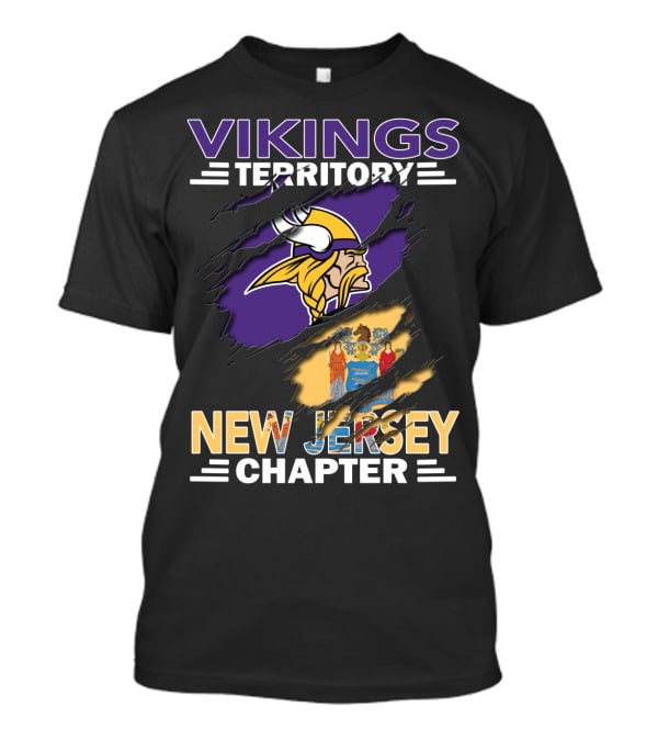 Vikings Territory New Jersey Chapter Nordic Pride State Integration T-Shirt