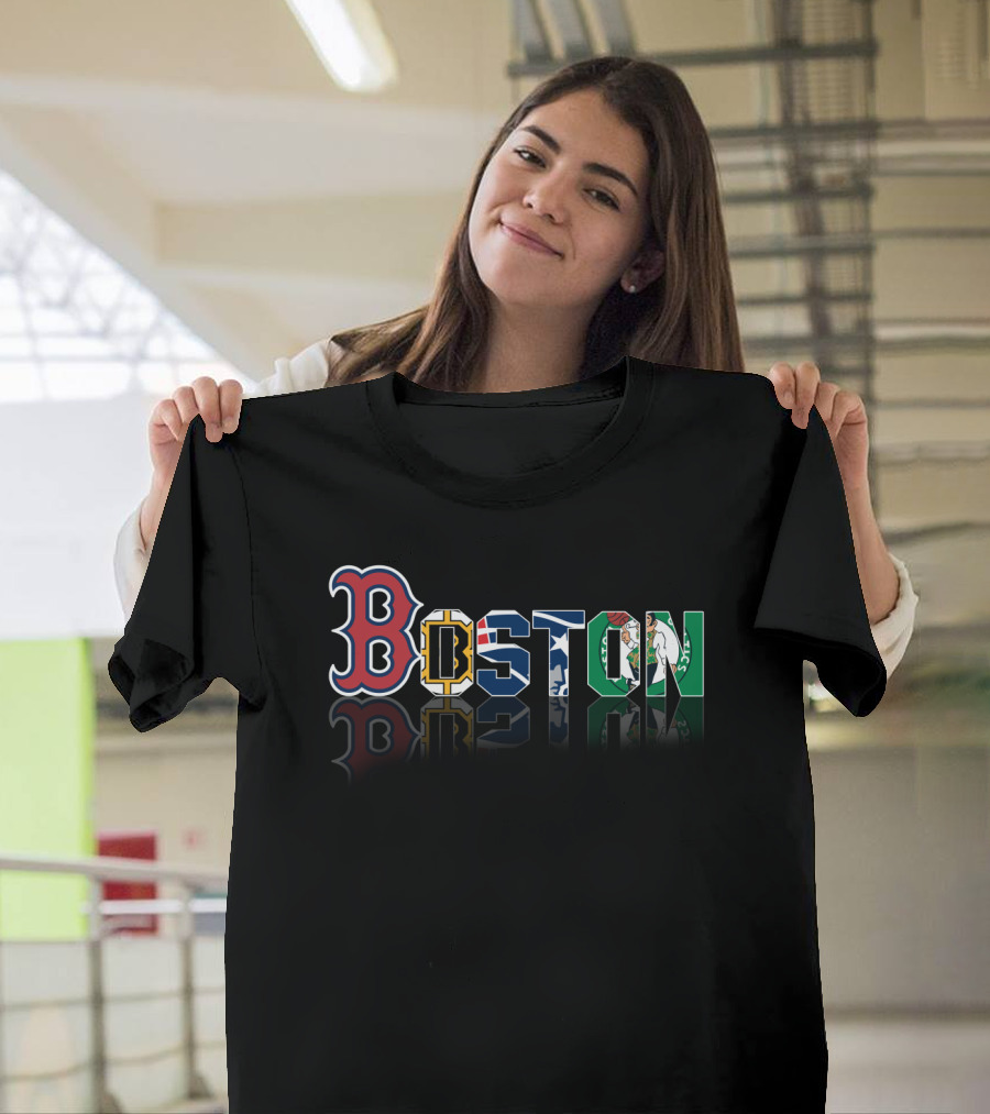 Boston Red Sox Bruins Patriots Celtics City T-Shirt