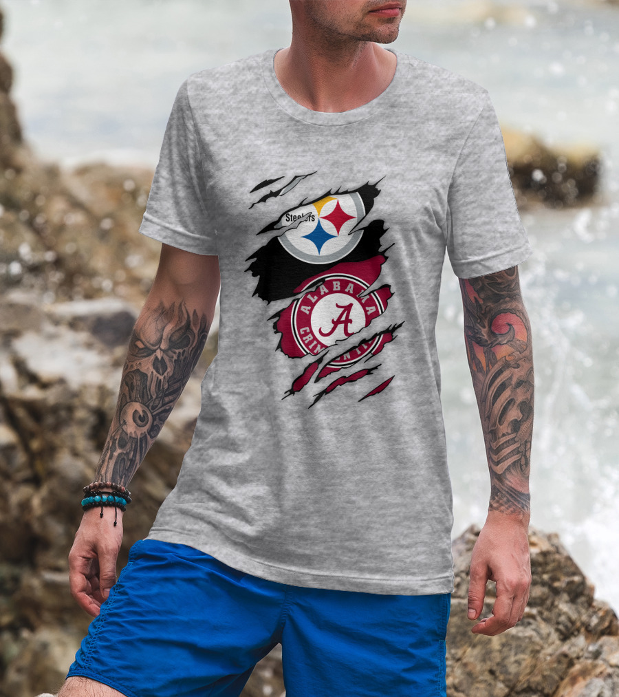 Steelers Alabama Crimson Tide Fusion T-Shirt