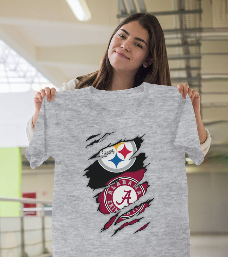 Steelers Alabama Crimson Tide Fusion T-Shirt