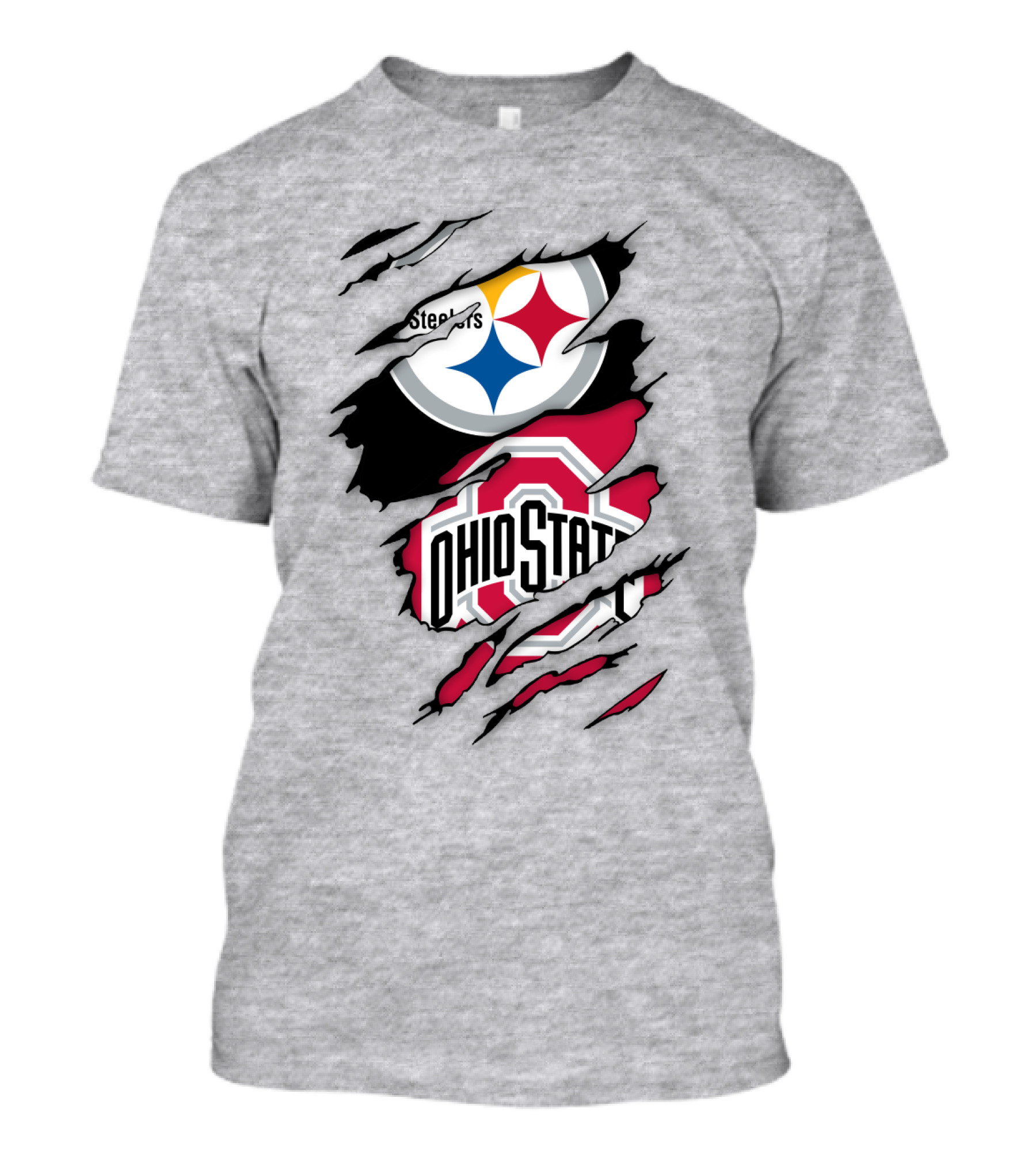 Ohio State Buckeyes Steelers Rip T-Shirt