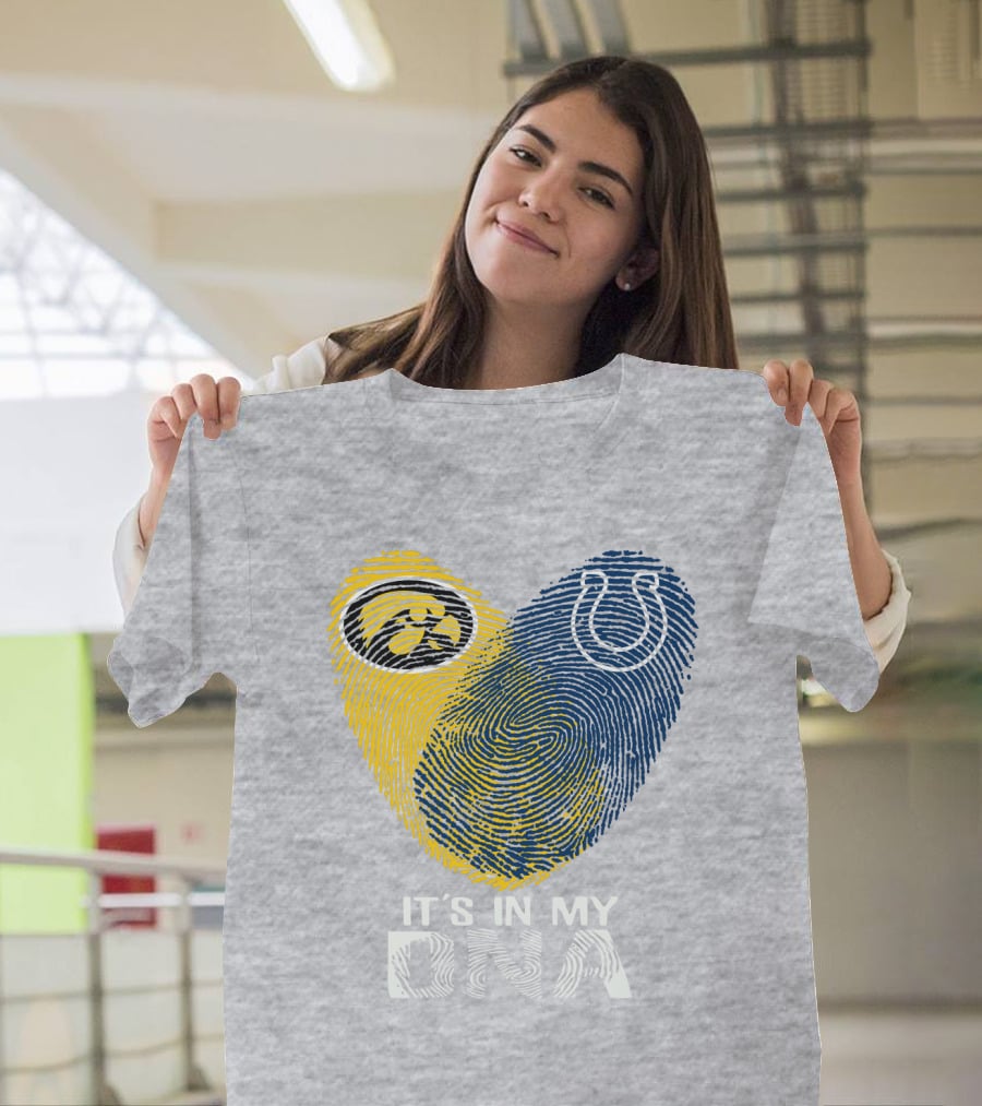 Indianapolis Colts Iowa Hawkeyes It's In My Dna T-Shirt