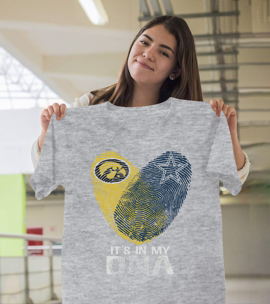 Dallas Cowboys Hawkeye It's In My Dna Fingerprint Star T-Shirt