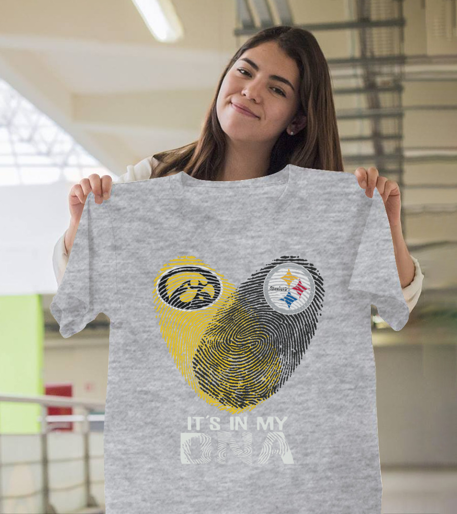 Pittsburgh Steelers Iowa Hawkeye It's In My Dna T-Shirt
