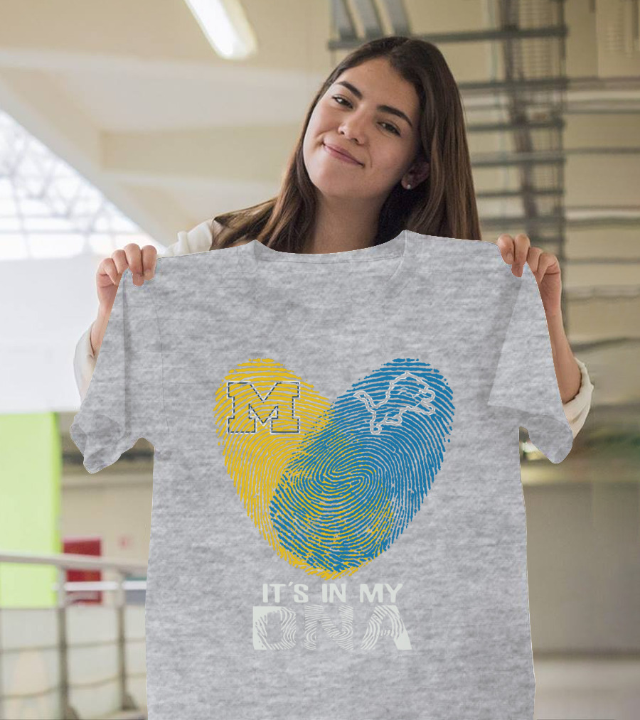 Detroit Lions Michigan It's In My Dna T-Shirt