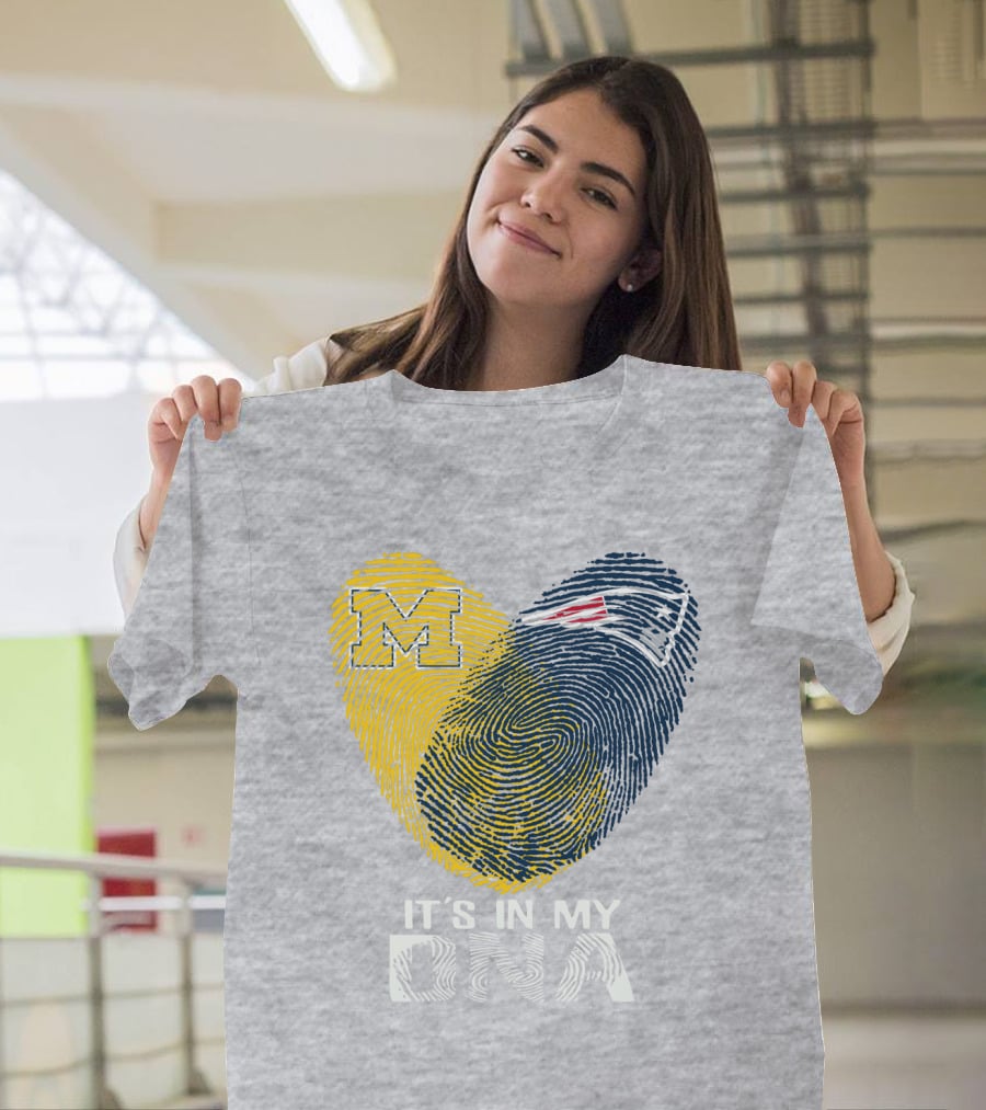 Michigan New England Patriots It's In My Dna T-Shirt