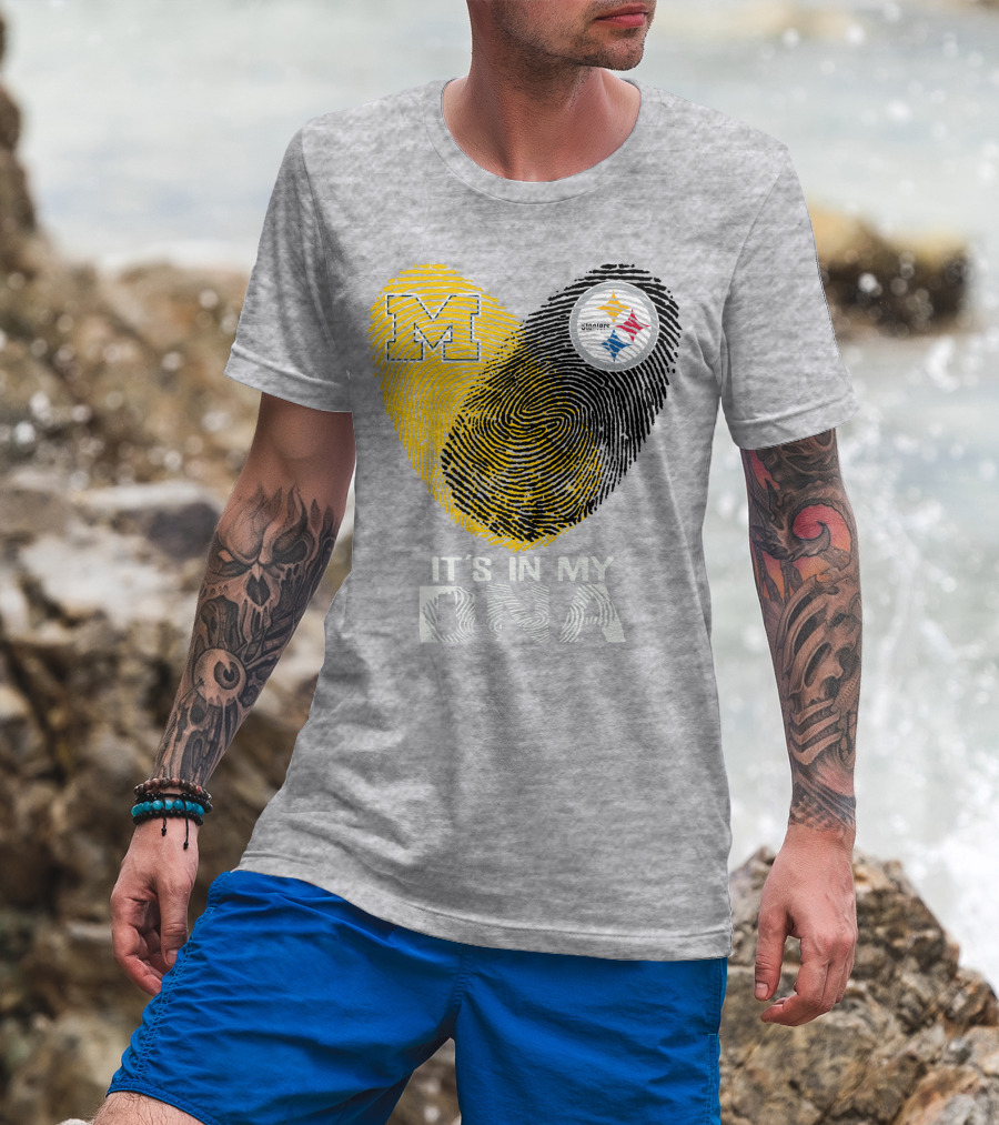 Pittsburgh Steelers Michigan It's In My Dna T-Shirt