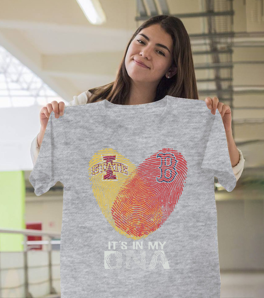 Boston Red Sox Iowa State It's In My DNA T-Shirt