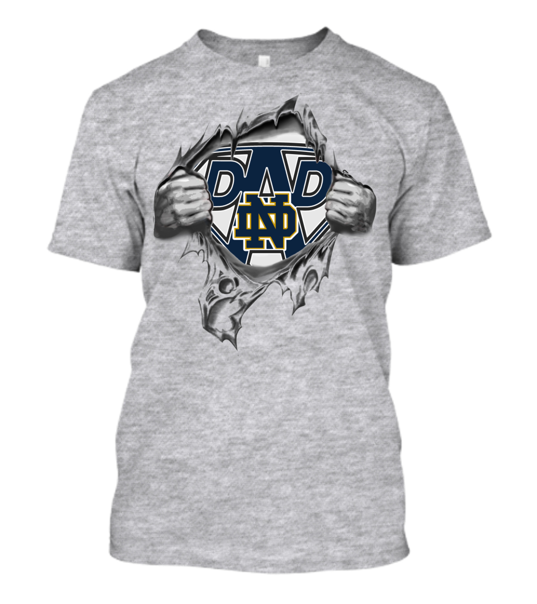 Notre Dame Super Dad Hero T-Shirt