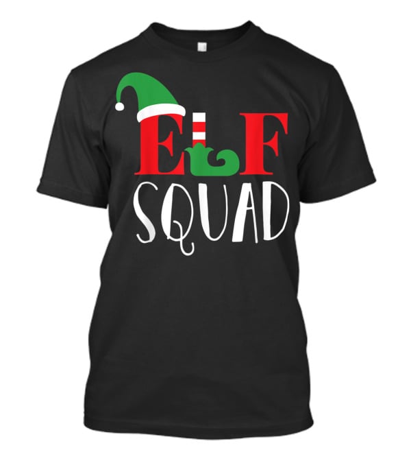 Family Christmas Matching Holiday Elf Squad Group T-Shirt