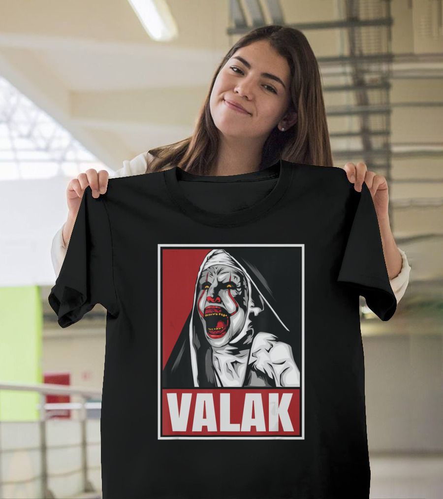 Scary Horror Valak Conjuring Nun Halloween Present T-Shirt
