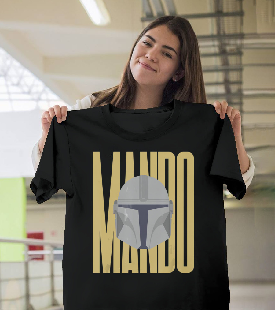 Mando Helmet Star Wars The Mandalorian Merch T-Shirt