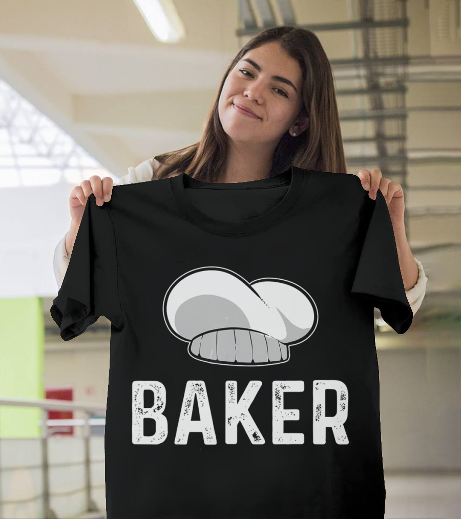 Baker Baking Bakery Chef Hat T-Shirt