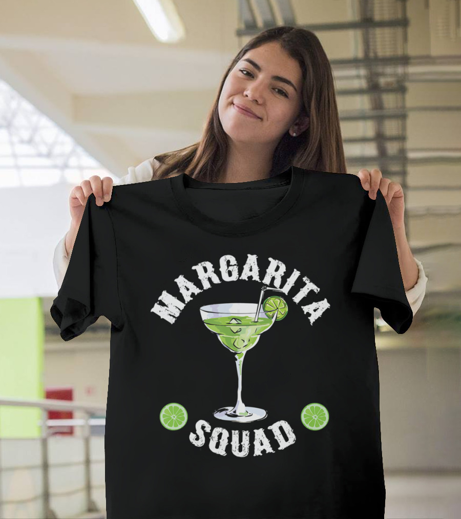 Margarita Squad Lime Drinking Lover Green Cocktail Enthusiast T-Shirt