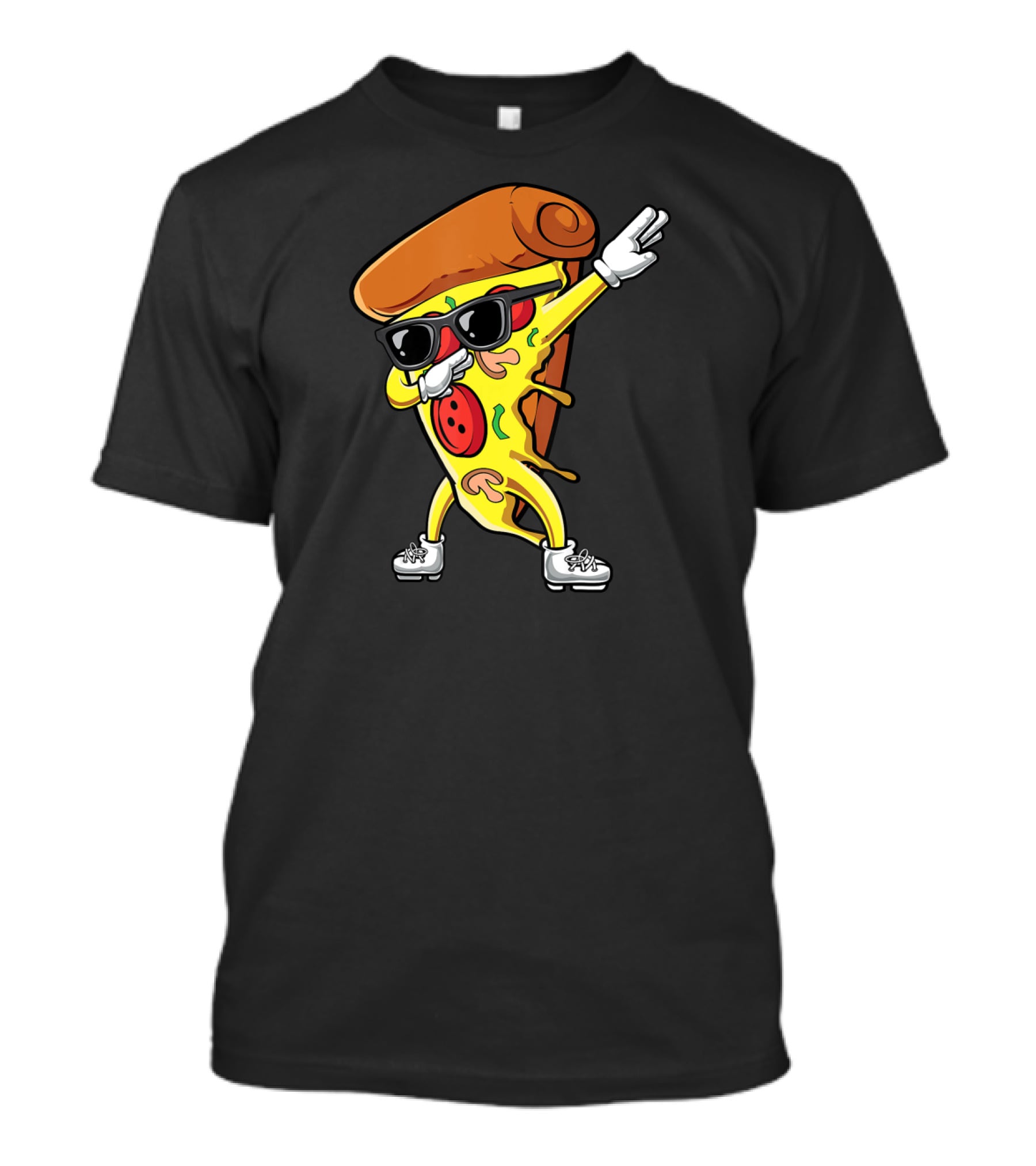 Dabbing Pizza Slice With Sunglasses And Sneakers Italian Food T-Shirt